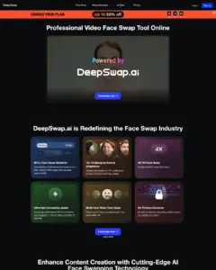 DeepSwap Homepage 1