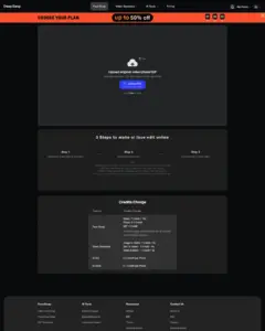 DeepSwap Homepage Faceswap