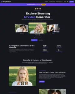 DeepSwaper Homepage 1